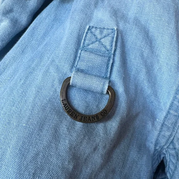 Ralph Lauren Chambray Linen Blend Jacket - Picture 5 of 8